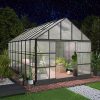 10 Ft. X 14 Ft. Black Frame Clear Garden Greenhouse, Solarium, and Conservatory