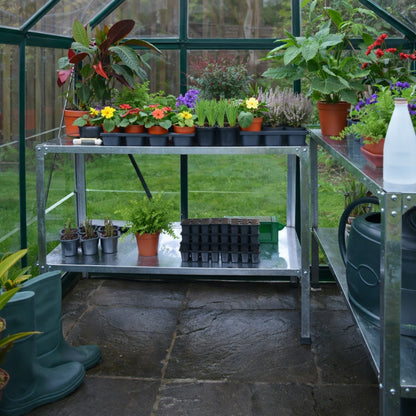 Greenhouse Metal Work Bench-Pack of 2