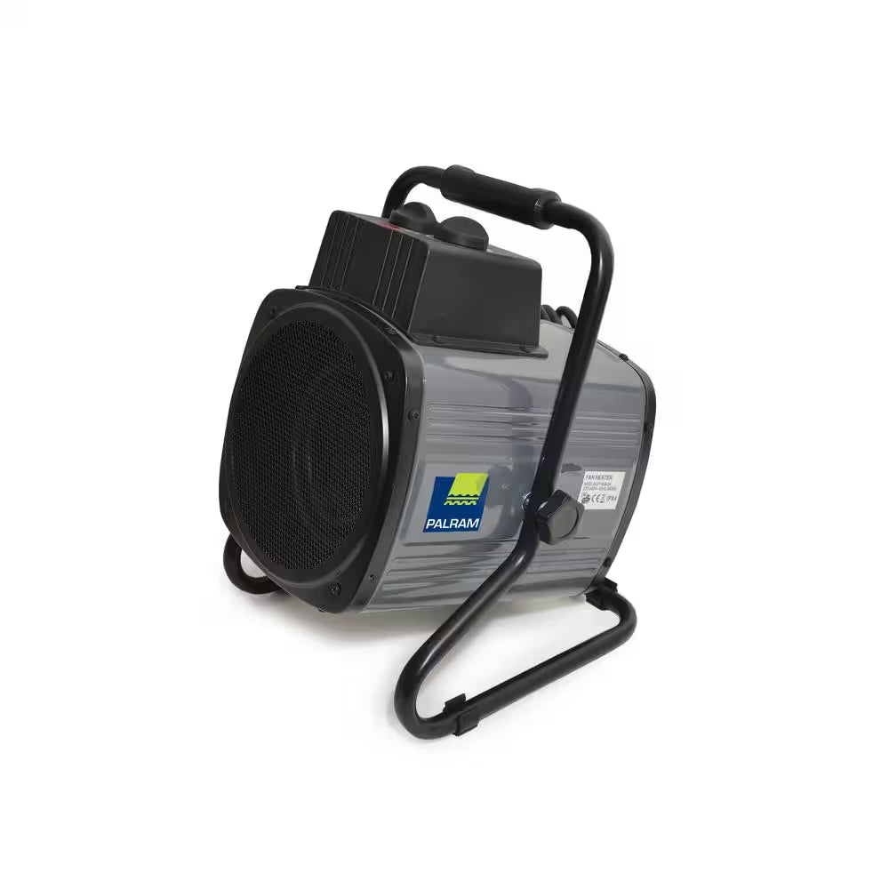 1500-Watt Portable Splash Resistant Greenhouse Fan Heater with Digital Thermostat and Humidity Sensor